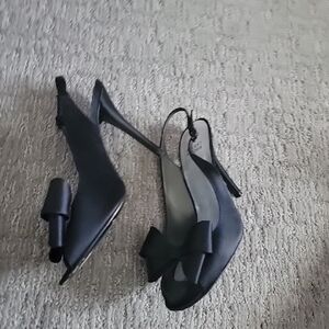 Elegant Black Heels with Bow